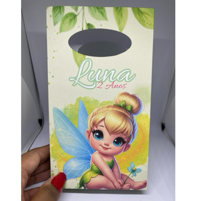 Sacolinha surpresa personalizada Sininho Baby Tinker bell festa infantil