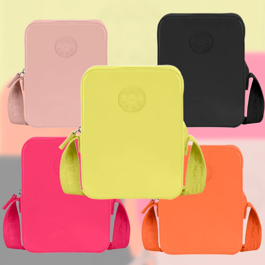 Bolsa Moleca Mini Bag Alça transversal Gorgurão Bolsa Rosa Barbie