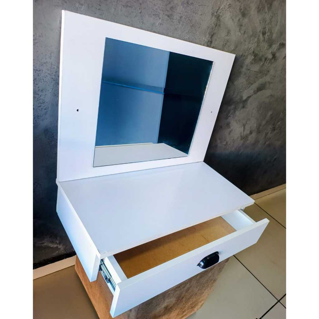 Penteadeira com espelho e gaveta JÁ VAI MONTADA / Make para maquiagem moderna fácil instalação madeira MDF de primeira