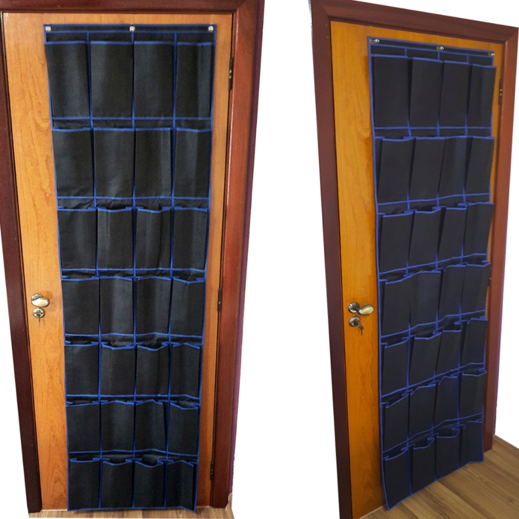 Sapateira de Porta ou Parede com 28 Divisórias Extra Grande Para14 Pares Organizador Suspenso Instalação sem Furos