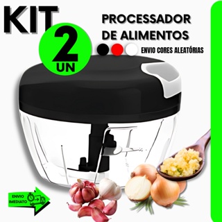 Kit 2 Processador de Alimentos 3 Lâminas em Inox do Chef Profissional P/ Restaurante Bar e Cozinha em Oferta na Shopee