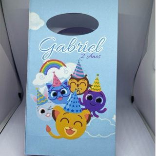 Sacolinha surpresa Personalizada Bolofofos Festa Infantil em Oferta na Shopee