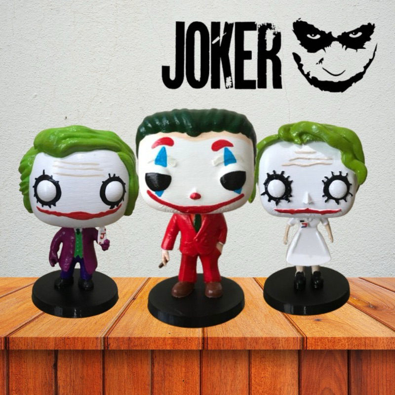 Boneco Colecionavel JOKER CORINGA Figura Decorativa Action Figure Impressao 3d