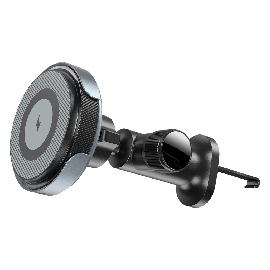 Suporte Magnético Carro com Carregador Wireless 15W - Fixação Forte e Ajuste 360°