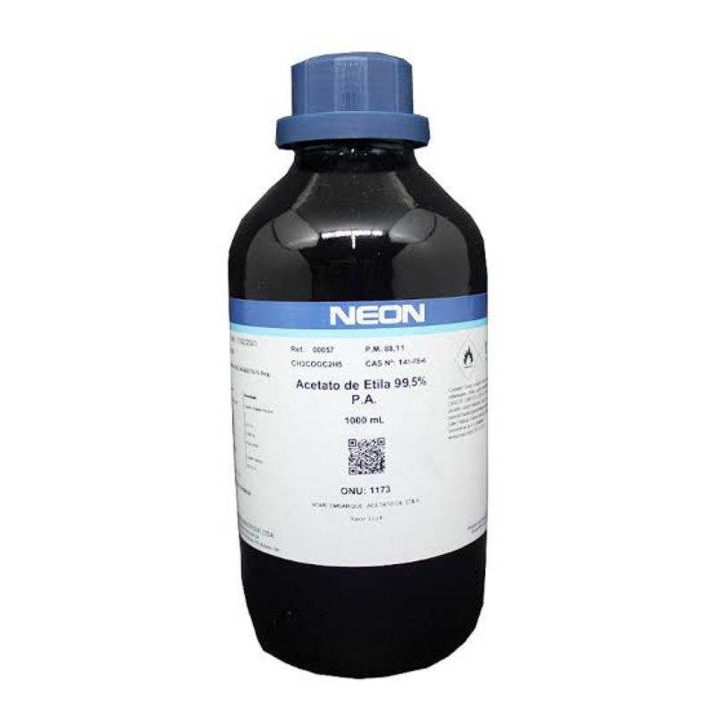 1 litro Acetato De Etila 99,5% Pa Solvente Removedor Tintas Esmalte unha Adesivos C4H802 promocao