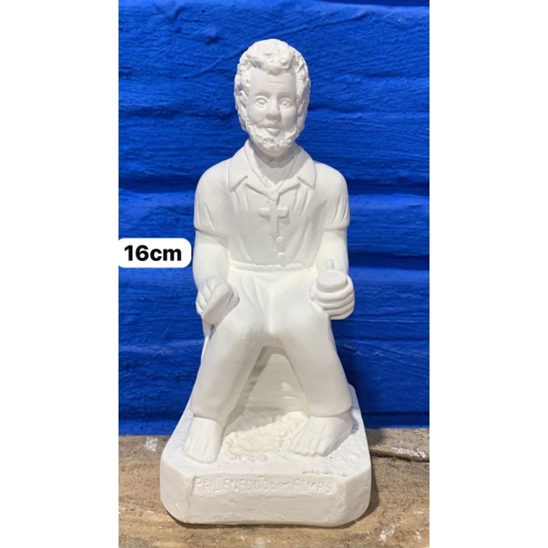 Imagem Pai Benedito Das Almas 16cm em gesso cru
