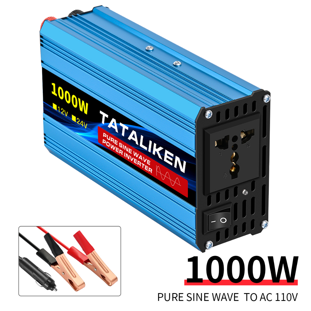 Inversor De Onda Senoidal Pura 12V/24V Para 220V 1000W 2500W 4500W Conversor De Potência Veicular em Oferta na Shopee