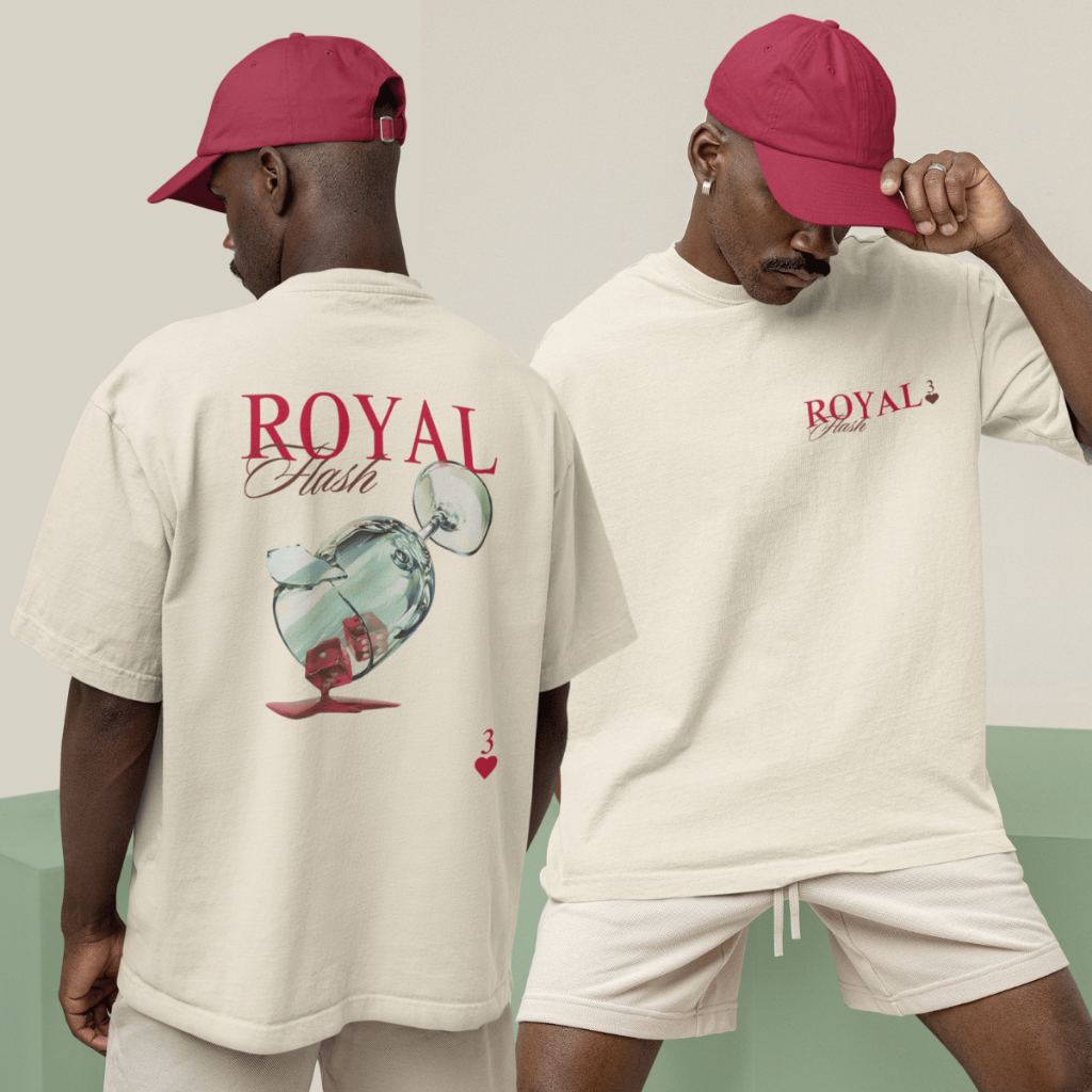 Camiseta Oversized Masculina Royal Flash Moda Blusa Casual 100% Algodão