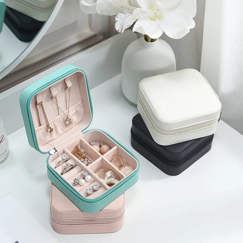 Porta Joia De Bolsa Para Viagem Portátil | Organizador Multifuncional para Bijuterias