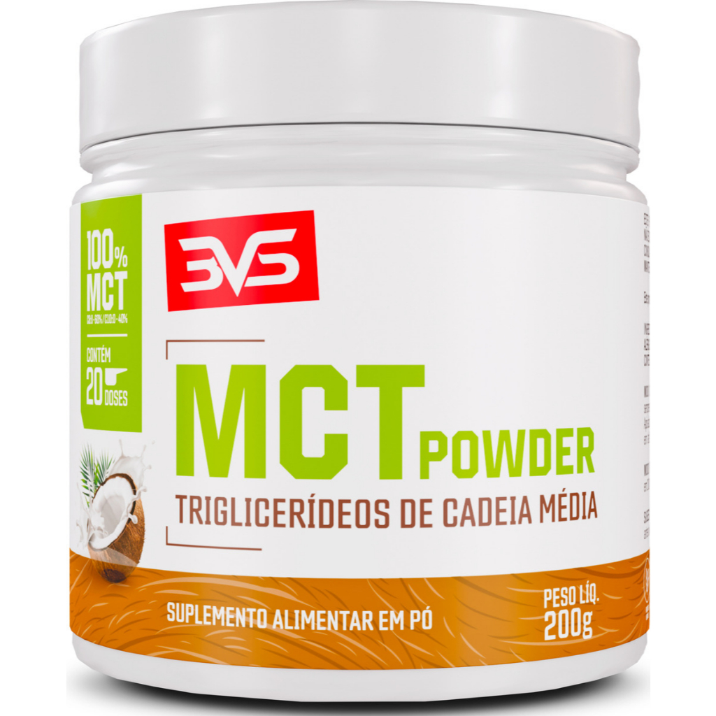 MCT POWDER Low Carb TCM em Pó C8 e C10 com Alta Absorção 200g 3VS Nutrition em Oferta na Shopee