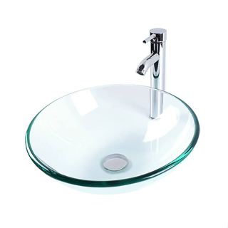 Cuba Vidro 25cm Redonda Incolor Fumê Banheiro Envio Imediato em Oferta na Shopee