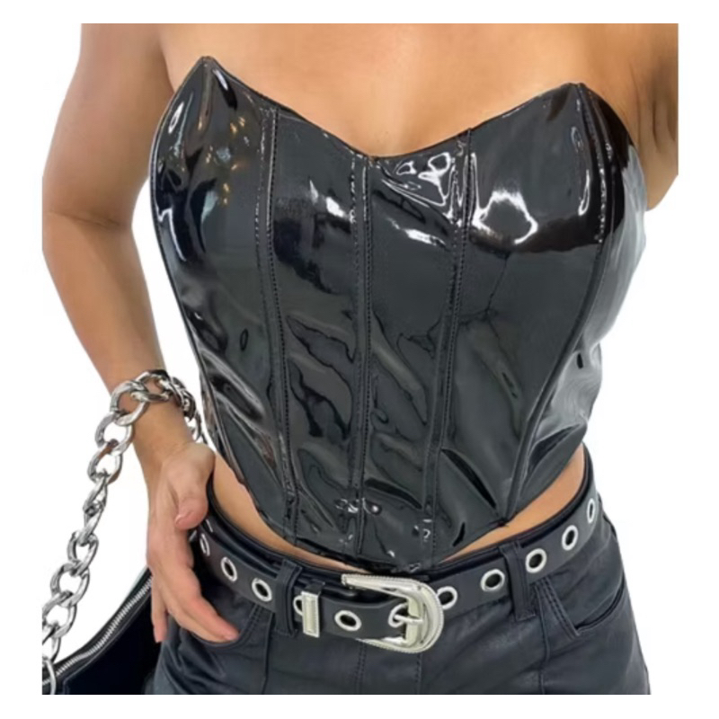 Cropped Preto Brilhoso: Onde Comprar | BuscaProdutos