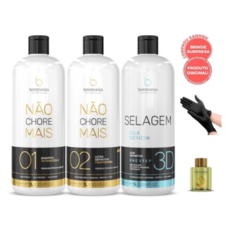 Borabella Não Chore Mais Kit 2x1Litro + Selagem 3D Semi Definitiva 1Litro em Oferta na Shopee