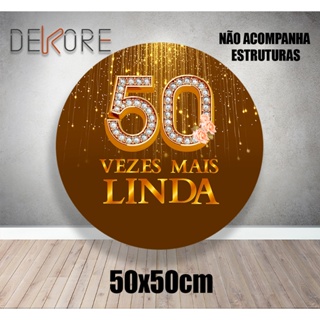 Painel 50 Vezes Mais Linda Com Elástico em Oferta na Shopee