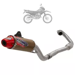 Escapamento Escape Moto Xr 250 Tornado 2001 A 2008 Ronco Esportivo Pro Tork Powercore 2