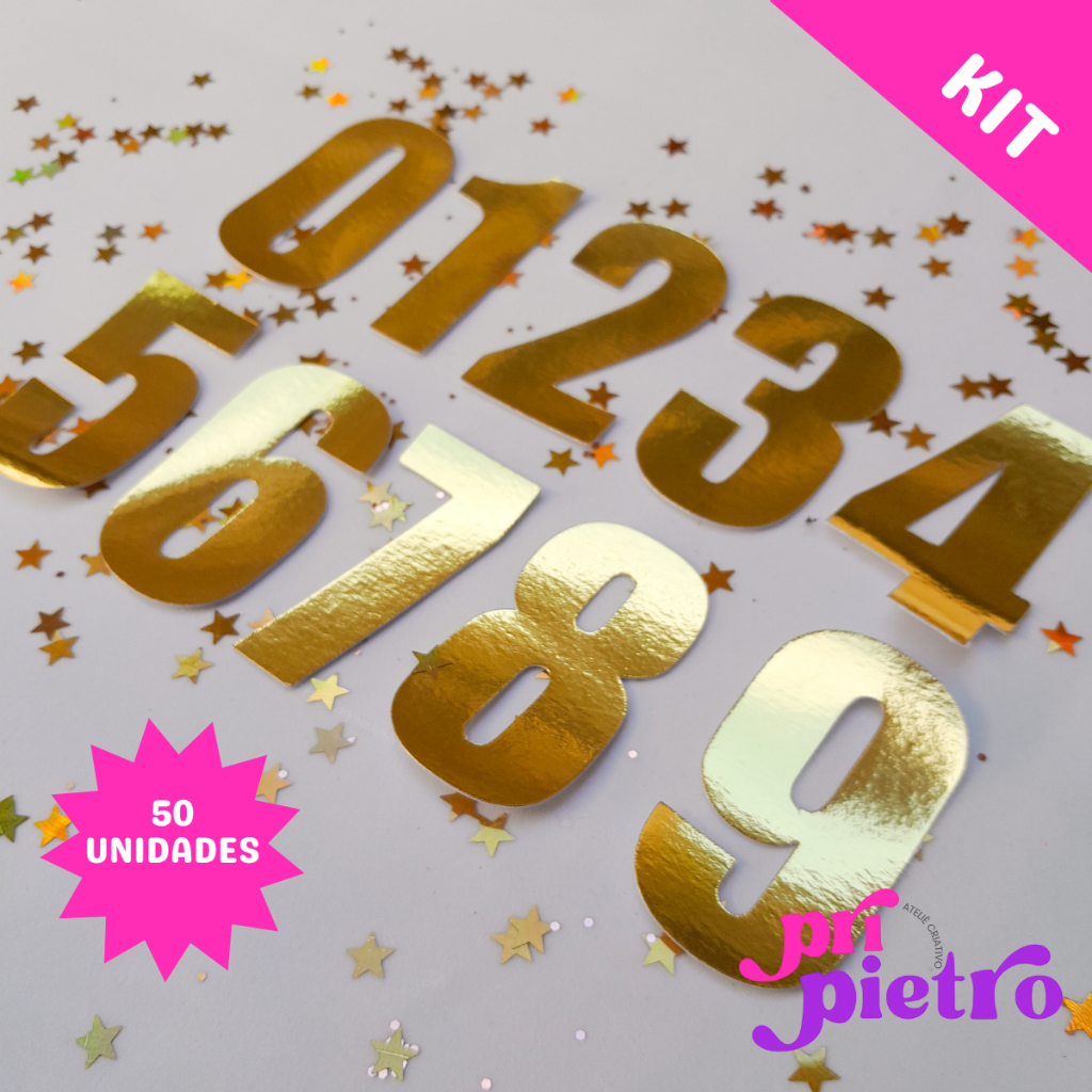 Kit Aplique Numeros Lembrancinha Personalizados Lembrancinhas Lembrancinha de Aniversario