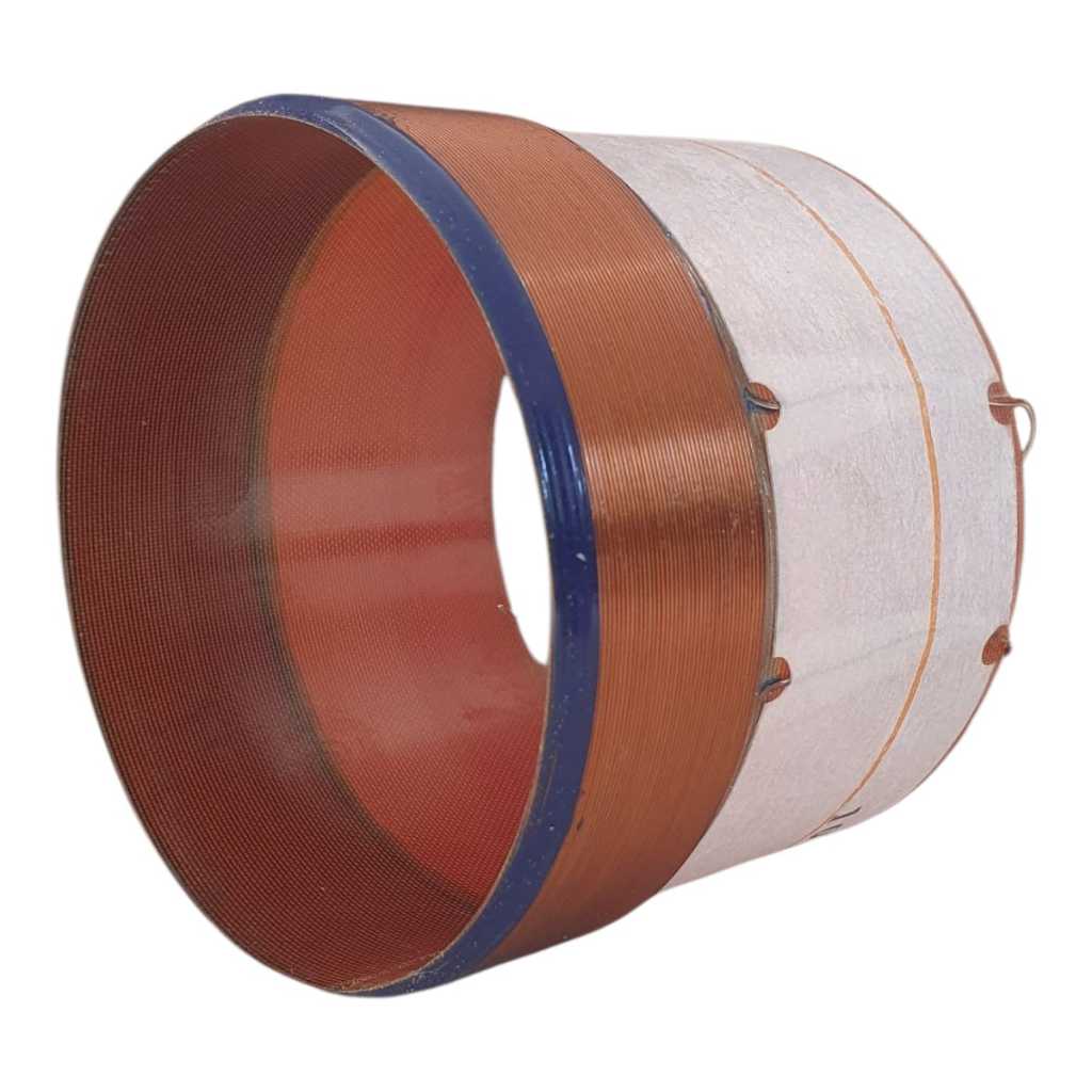 Bobina p/ Reparo Alto Falante Tornado 2200 / 3000 - Vulcano 3.0 - 15 ou 18 4 Ohms Fio Alumínio