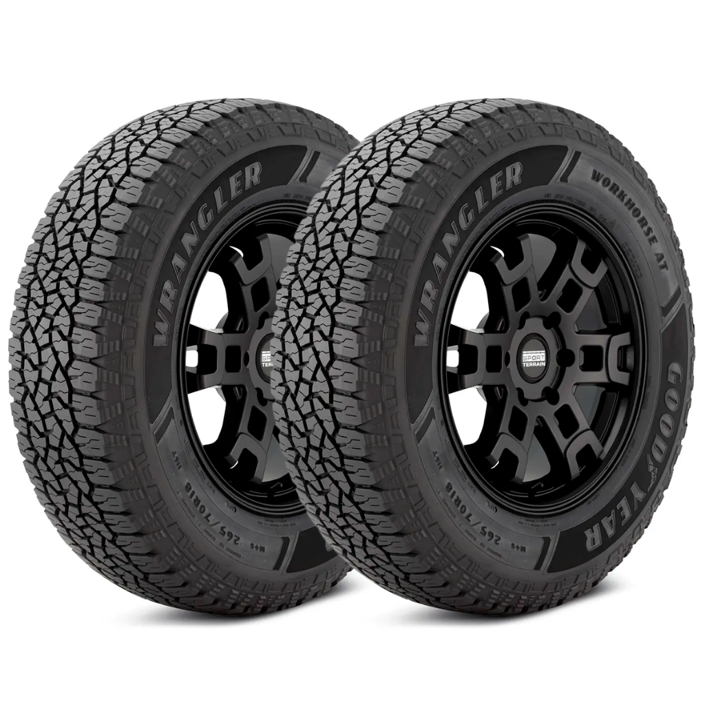 Kit 2 Pneus 205/70R15 Goodyear Wrangler Workhorse AT 96T em Oferta na Shopee