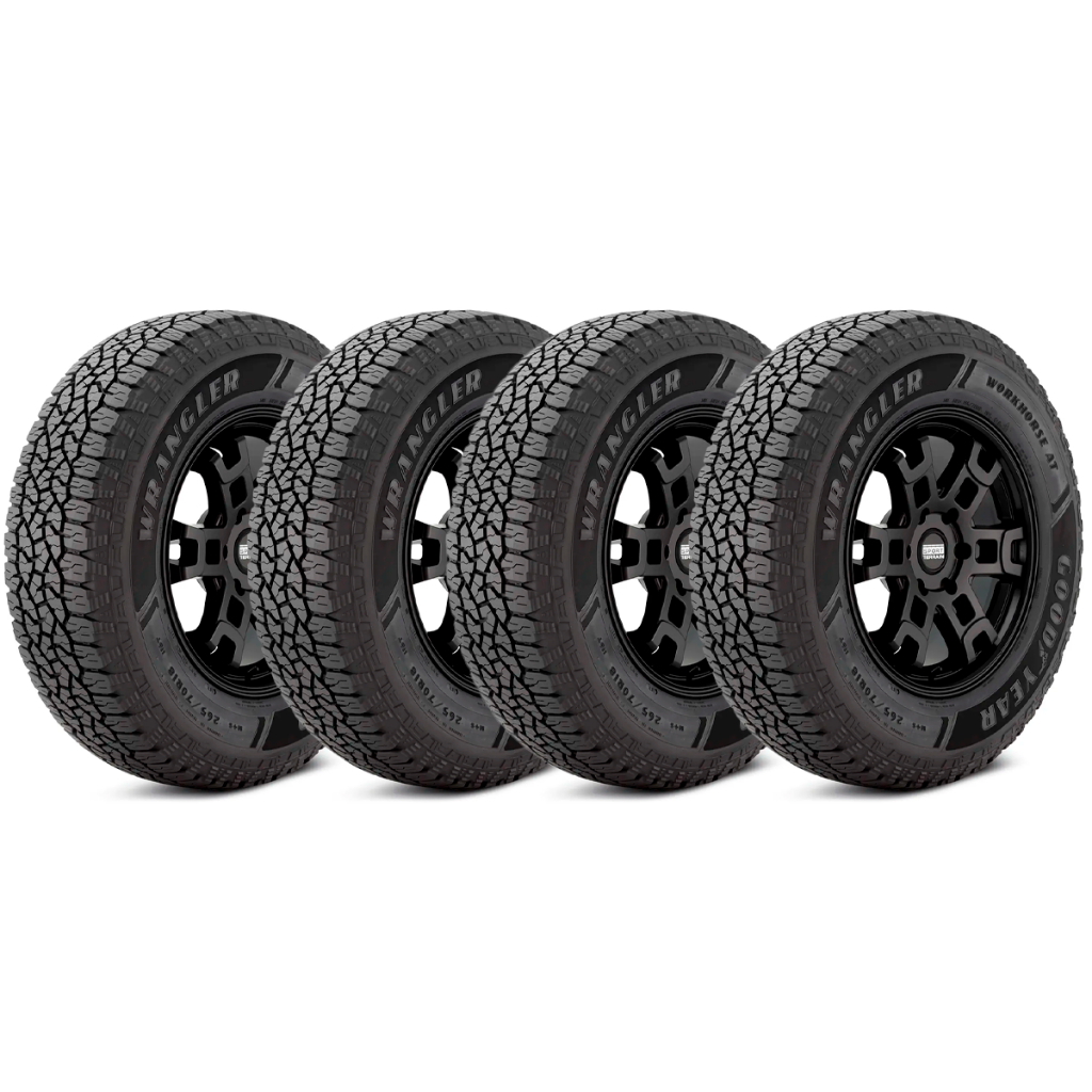 Kit 4 Pneus 205/70R15 Goodyear Wrangler Workhorse AT 96T em Oferta na Shopee