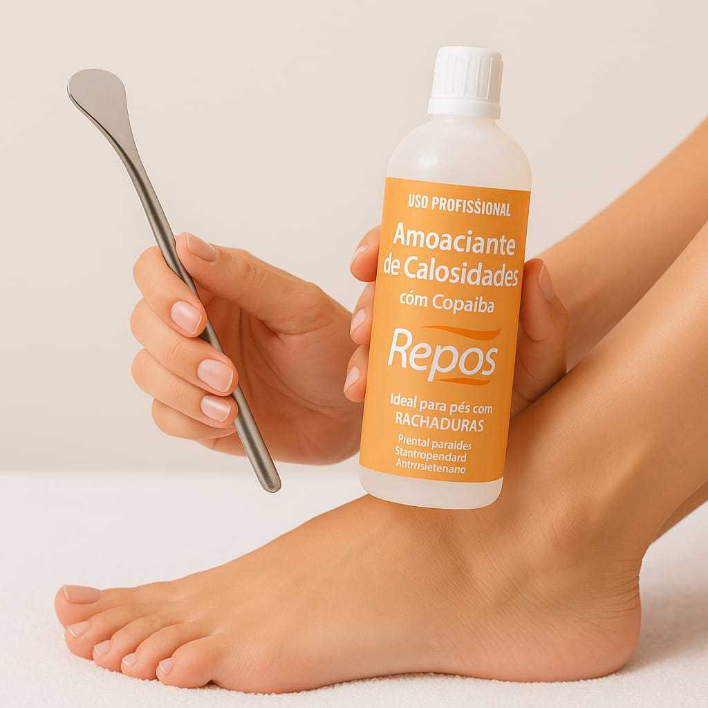 Repôs Copaíba 150ml + Espátula 222 | Amaciante Calosidades Pés Rachados | Hidratação Profunda