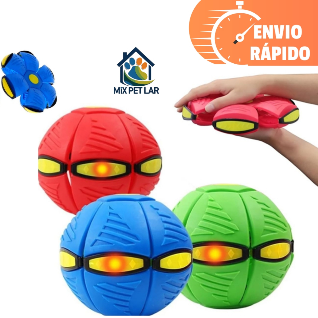 BOLA MÁGICA VOADORA ORIGINAL COM LED BOLA MALUCA VIRA DISCO VOADOR