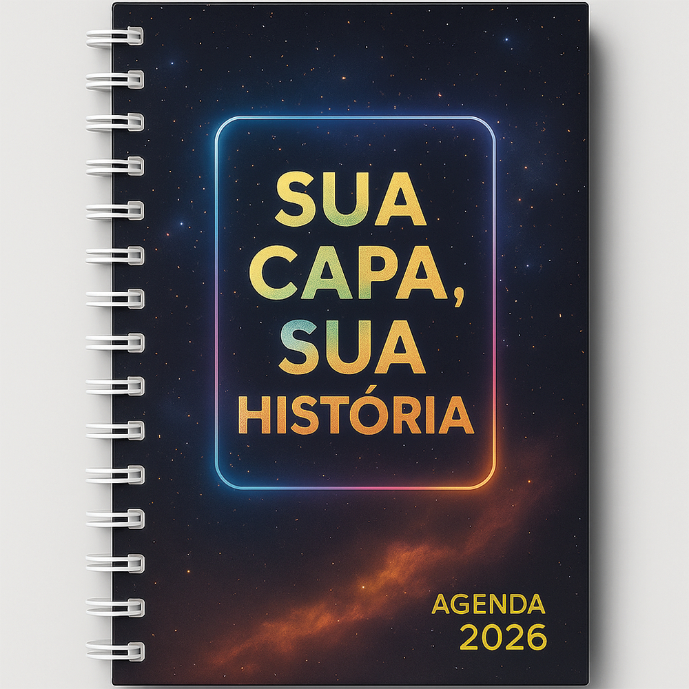 Agenda 2026 PersonalizadaSUA CAPA, SUA HISTÓRIA ENVIE SUA ARTE OU FOTO em Oferta na Shopee