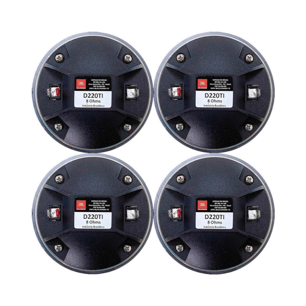 Kit 4 Driver D220ti Jbl Selenium 8ohms Profissional