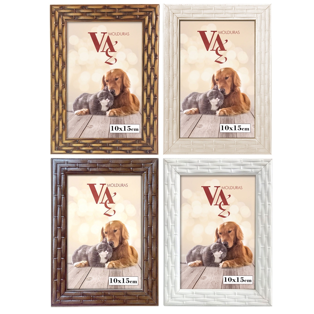Porta Retrato 10x15 Cores  com Vidro em Oferta na Shopee