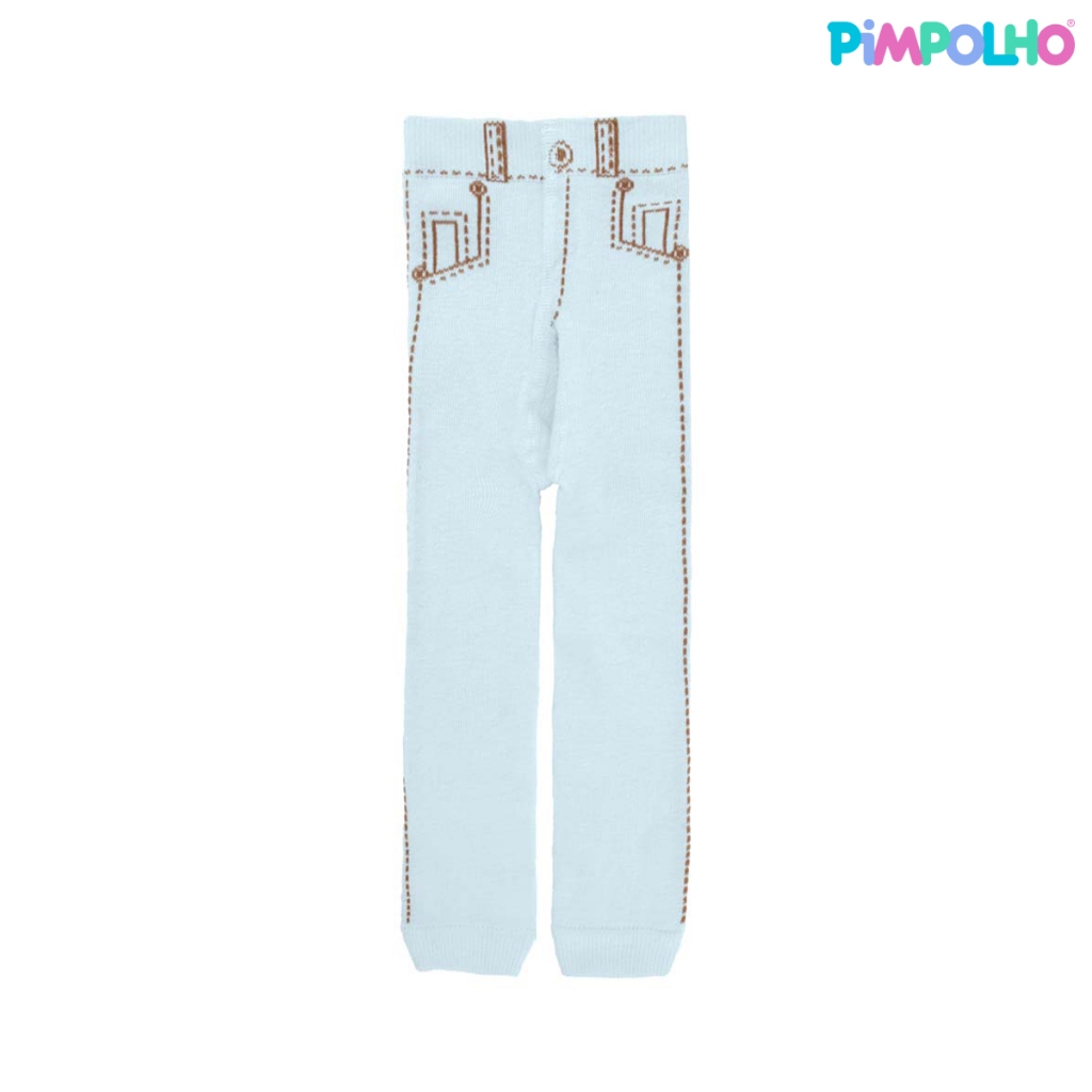 Calça Legging Jeans Infantil Bebê 00 a 05 Meses Pimpolho em Oferta na Shopee