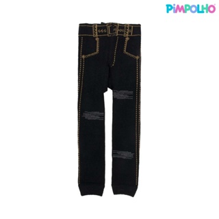Calça Legging Jeans Infantil Bebê 02 a 03 anos Pimpolho em Oferta na Shopee