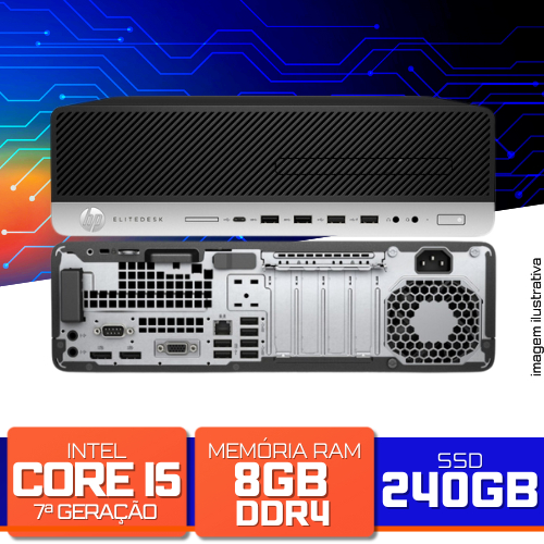 HP EliteDesk 800 G3 SFF - Intel Core i5-7500 3.8GHz, 8GB DDR4, SSD 240GB, Windows 11 PRO OEM