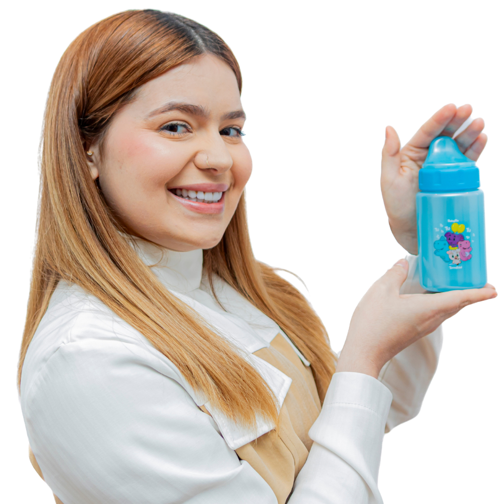 Copo com Tampa e Válvula Redutora Azul (340ml) – TurmaTube em Oferta na Shopee