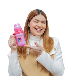 Super Copo Treinamento 400ml com Alças Rosa – TurmaTube em Oferta na Shopee