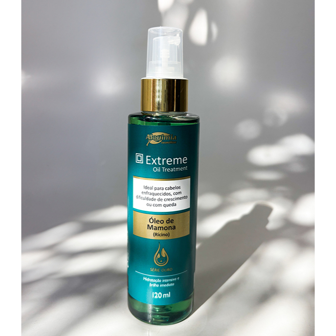 KIT 6 Unidades Óleo de MAMONA (Rícino) 120mL Extreme Oil Treatment ALQUIMIA COSMÉTICOS