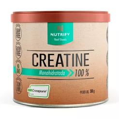 Nutrify Creatina Creapure 300g – Monohidratada Neutra – Suplemento Alimentar para Suporte Energético