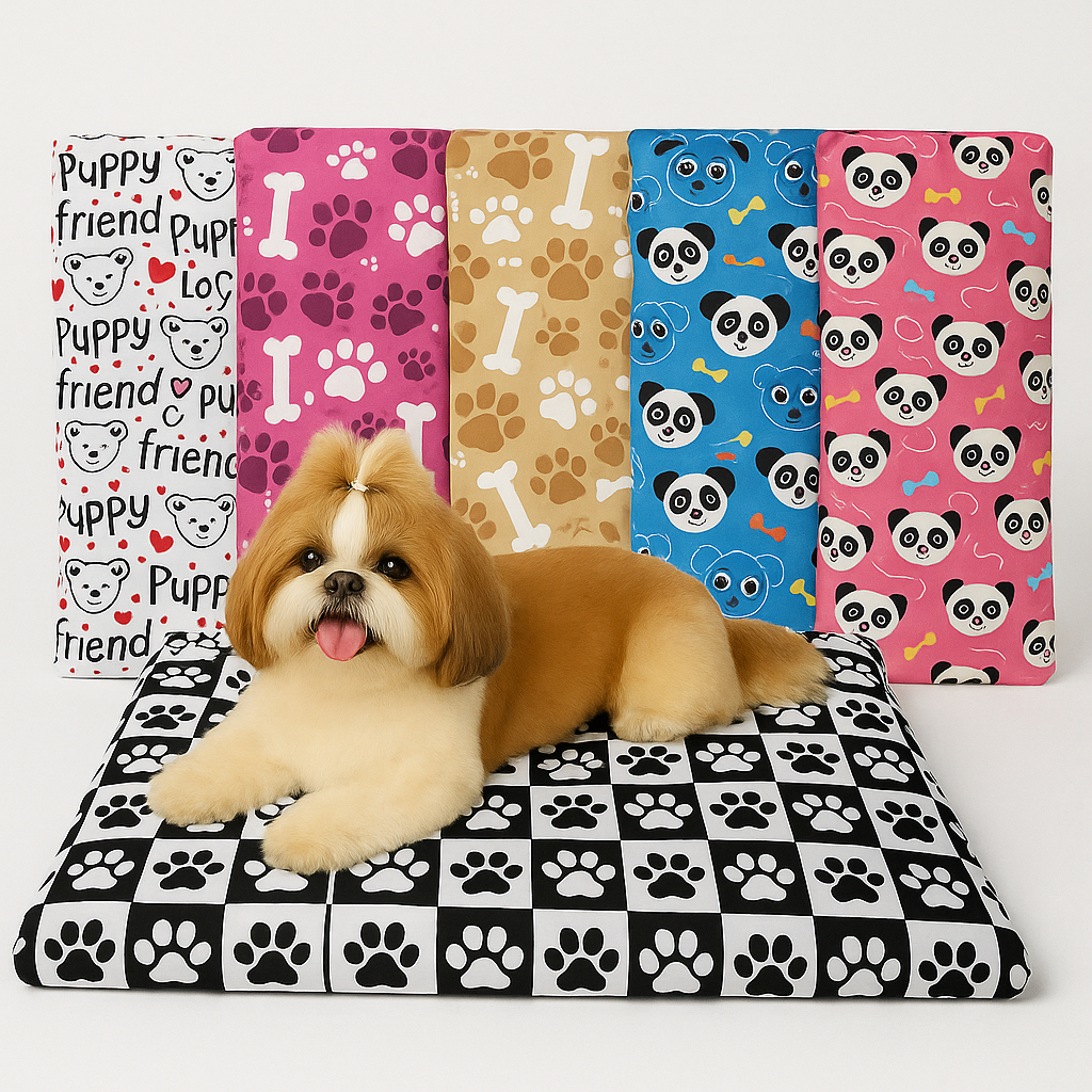 Colchonete P/ Cachorro 100% Impermeável Lavável COLCHÃO Cama Cães e Gatos PUPPY - Vila Flor