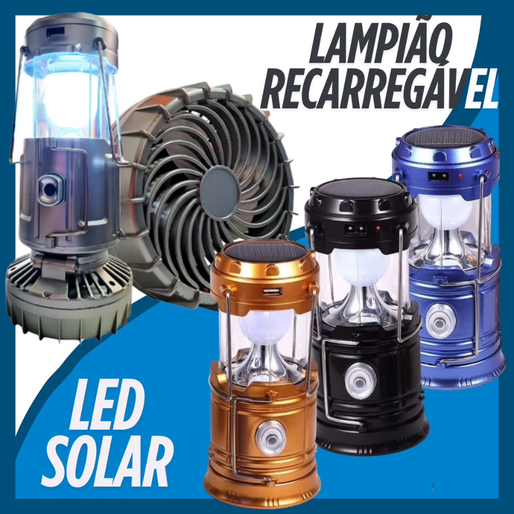 Lâmpada com Placa Solar: Onde Comprar | BuscaProdutos
