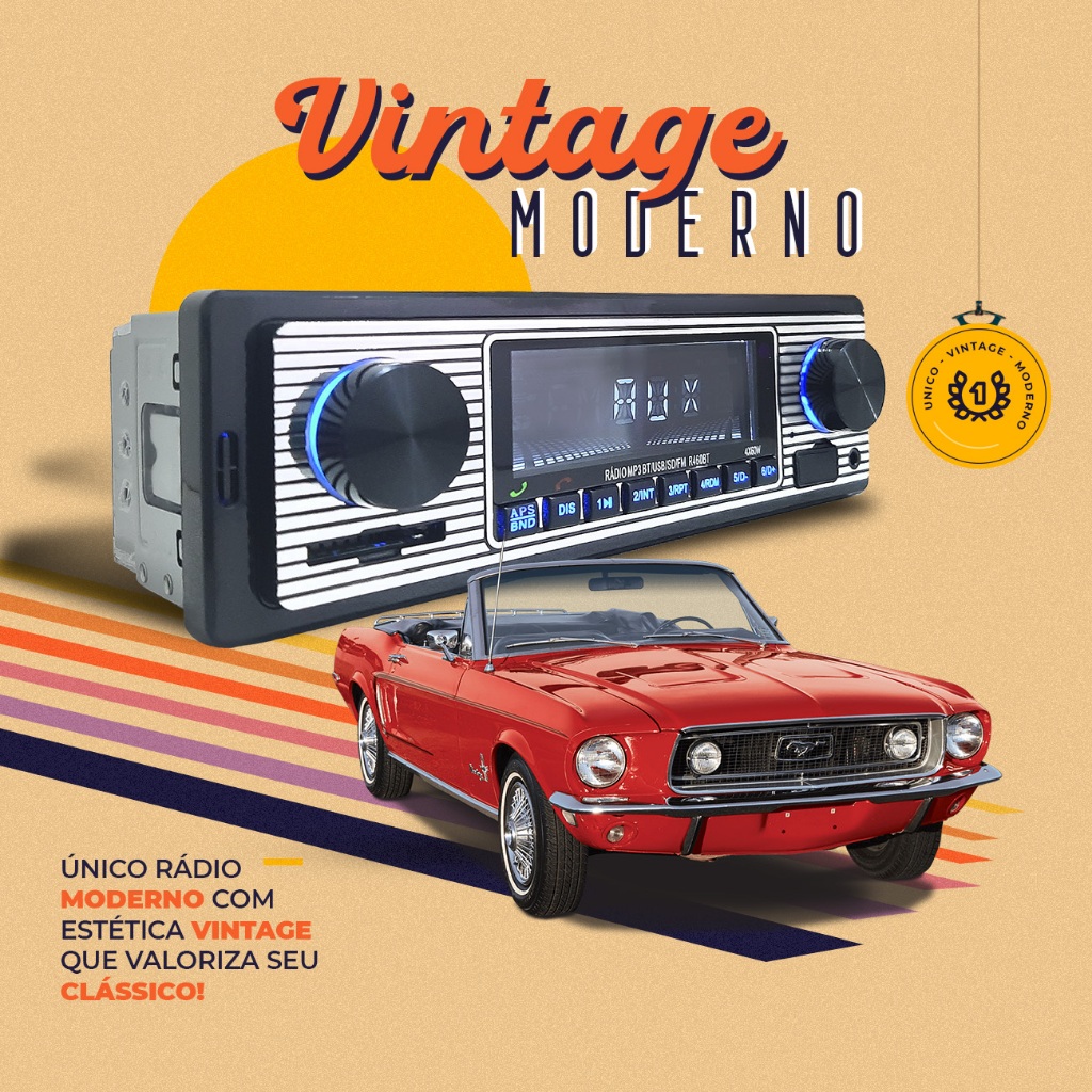 Rádio Retrô Vintage Automotivo: Onde Comprar | BuscaProdutos