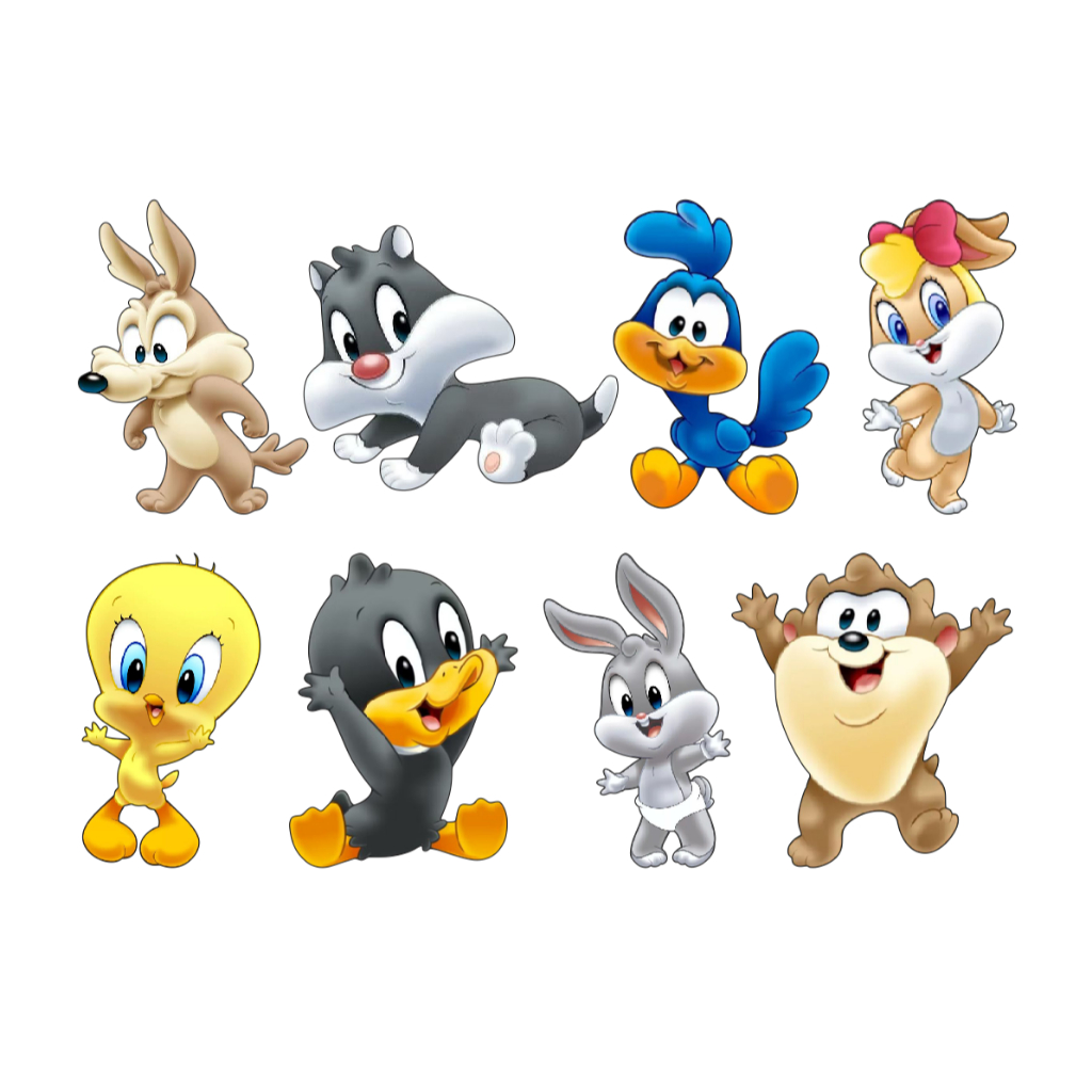 8 Looney Tunes Baby Mod. 2 Termocolante Aplique Estampado P/roupas em Oferta na Shopee