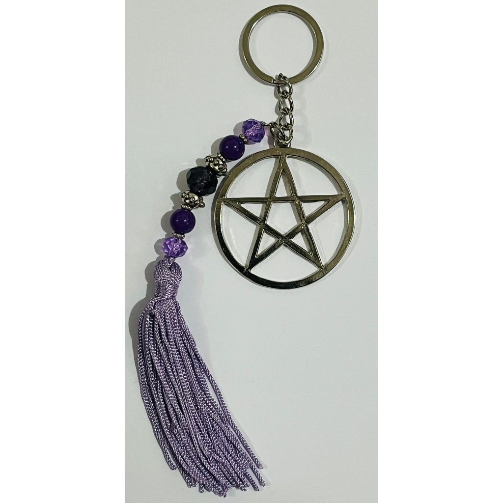 CHAVEIRO PENTAGRAMA WICCA MAGIA BRUXARIA