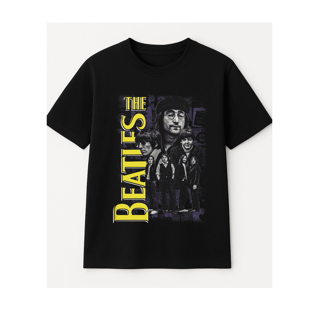 Camiseta Rock Vintage 100% Algodão – Modelo "The Beatle" | Edição Exclusiva Streetwear Unissex Casual