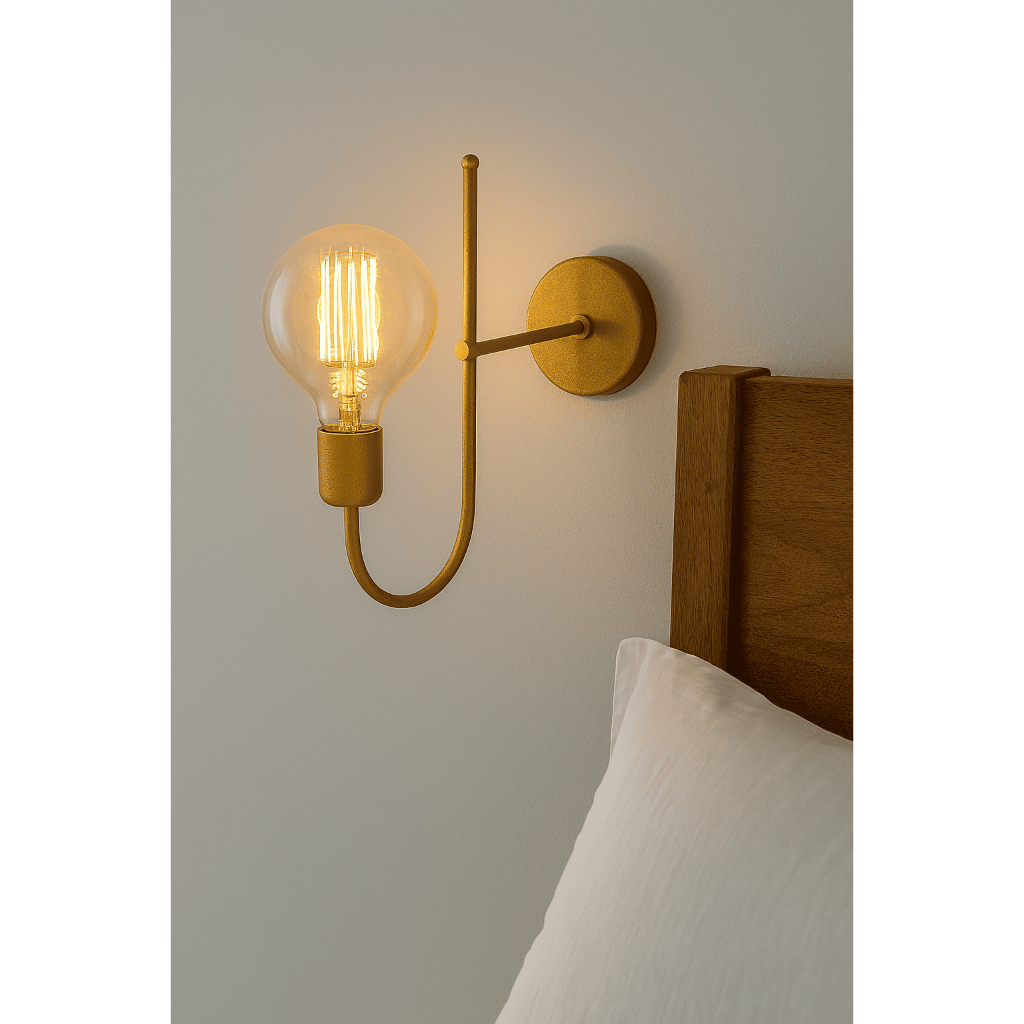 Luminária de Parede Arandela Slim E-27 Escritório Abajur de Cabeceira Quarto Recepção