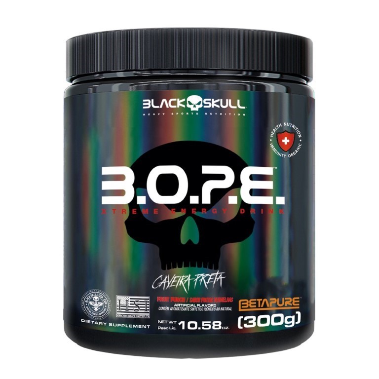 Pré Treino B.O.P.E. Pote 300g - Black Skull