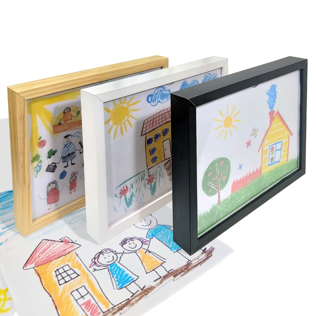Quadro Para Guardar Desenhos Crianças Infantil Folhas A5 15x21cm em Oferta na Shopee