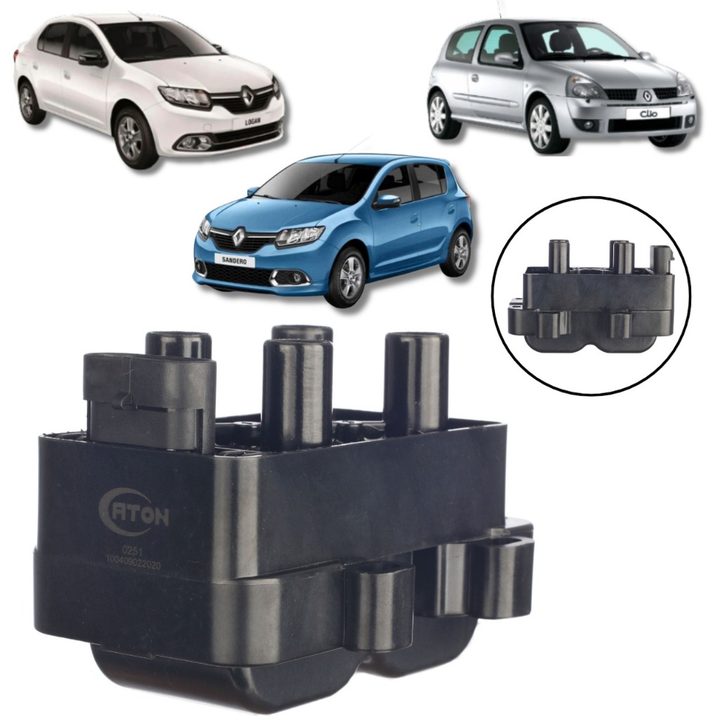 BOBINA DE IGNIÇÃO RENAULT SANDERO 1.0/1.6 2008/ LOGAN CLIO em Oferta na Shopee