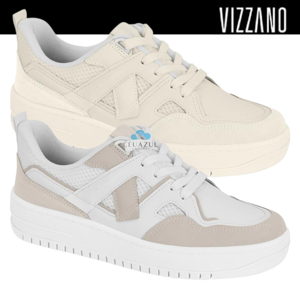 Tênis Vizzano Feminino Detalhe Conforto Estilo Urbano em Oferta na Shopee