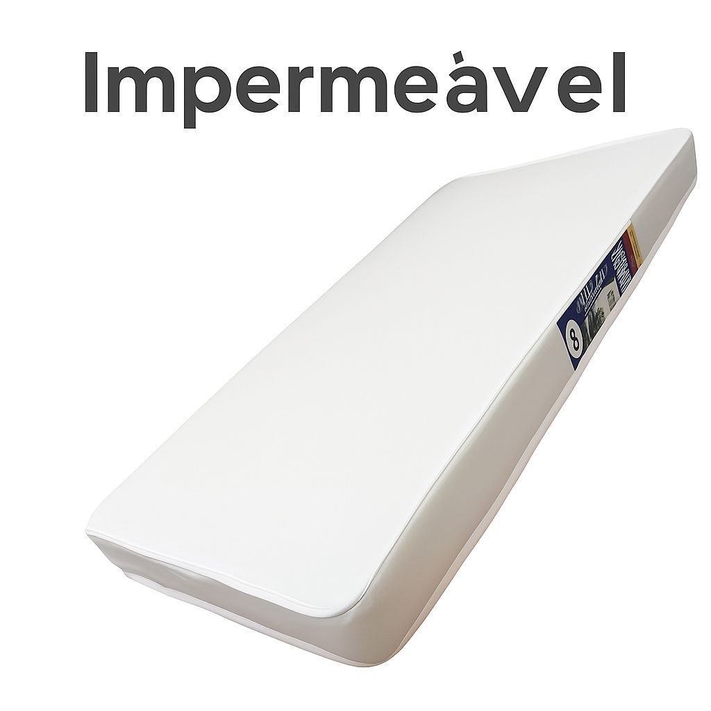 Colchão Para Berço 130x60x10 Impermeável Modelo D18 Antiácaro e Antialérgico - Envio Imediato Colchão Para Berço 130x60x10 Impermeável Modelo D18 Antiácaro e Antialérgico - Envio Imediato