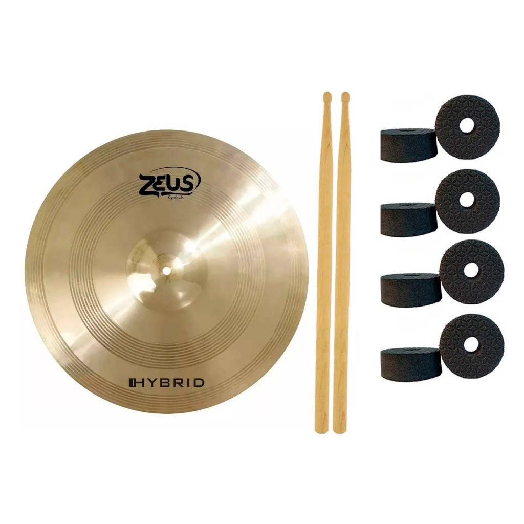 Prato Para Bateria Zeus Hybrid Crash 17 Pol. Zhc17 Liga B20