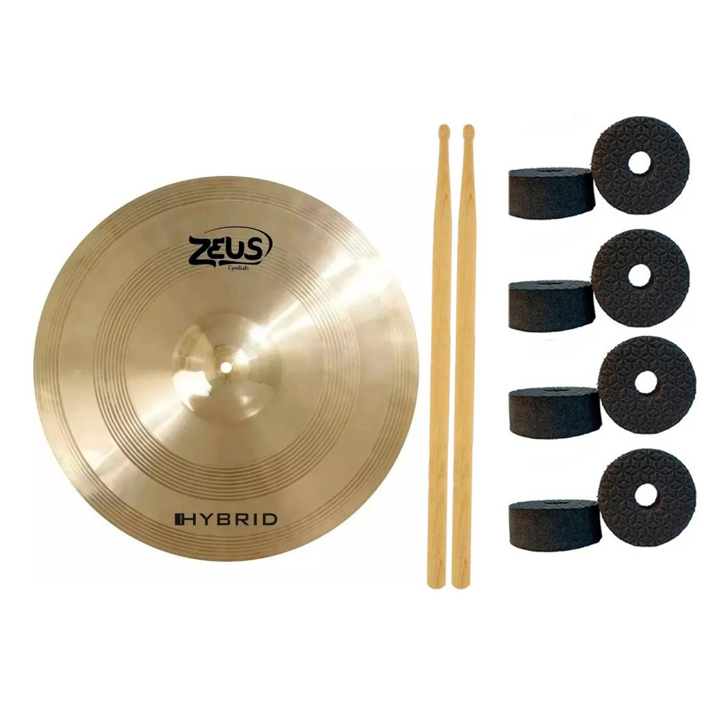 Prato Para Bateria Zeus Hybrid Crash 18 Pol. Zhc18 Liga B20