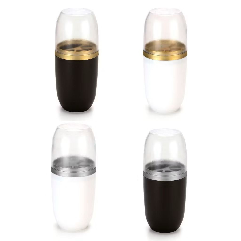 Porta Escova E Pasta Com Tampa Transparente 500ml Luxo Decoração Banheiro Suporte para escova-Arthi